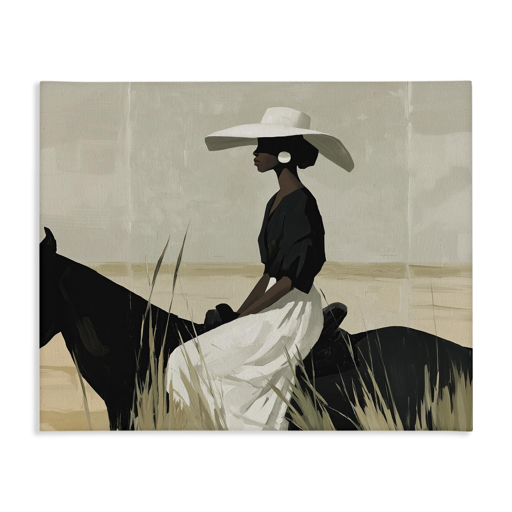 Stupell Industries Unframed 'Equestrian Elegance Silhouette'| Canvas Art