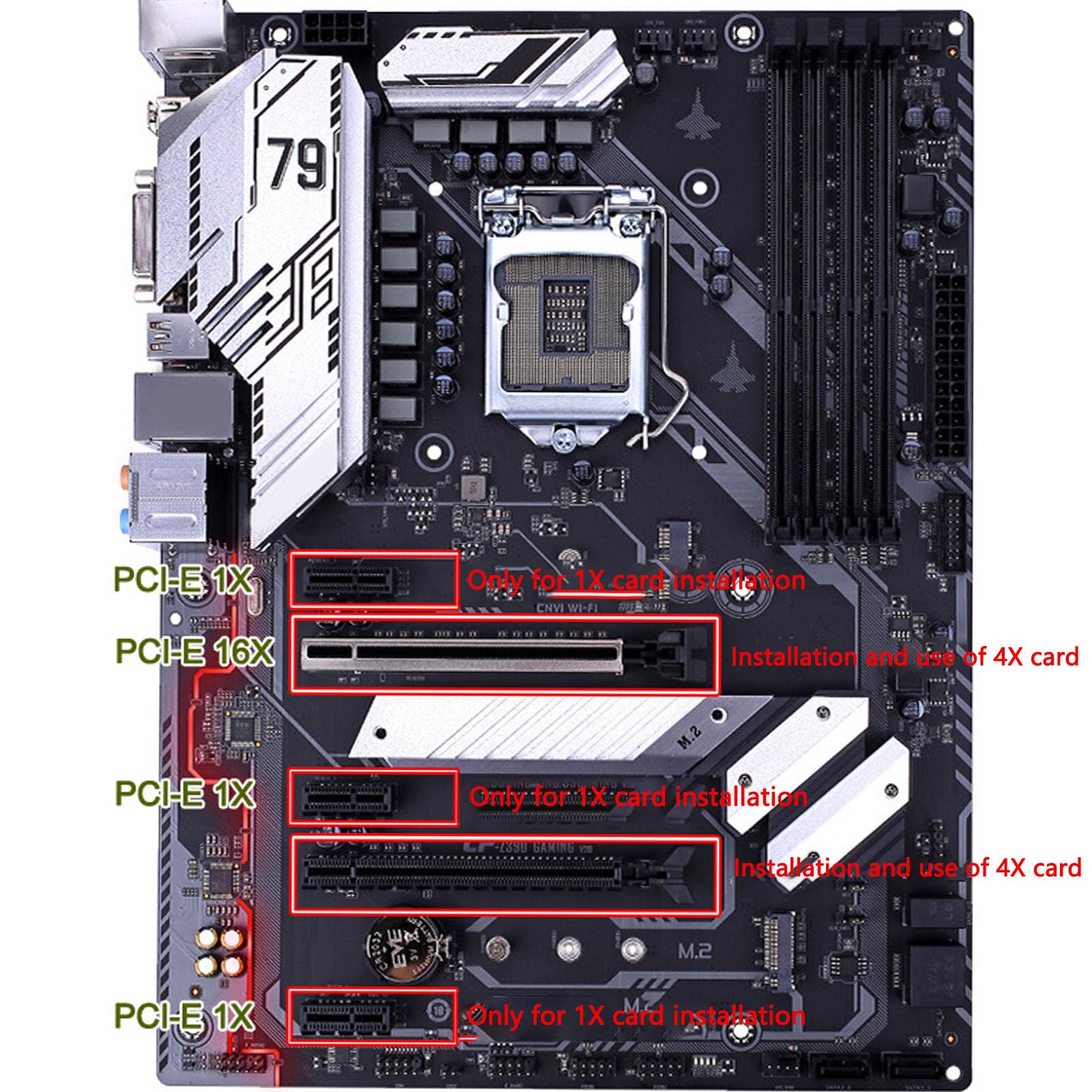 Scheda PCIe a con 9 Porte, Scheda con Chip RTL9101, con velocità di Trasferimento da 6 Gbps con compatibilità, Ideale per NAS, PC e Espansione Server