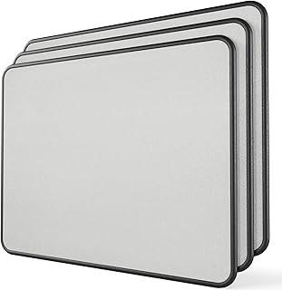 KTRIO Mouse Mat 3 Pack [30% Larger] with Stitched Edges, 280x220x3mm Mousepad Gaming Mouse Pad Mat, Waterproof Mouse Mats with Non-Slip Rubber Base, Mouse Pads for Computers, Laptop, PC