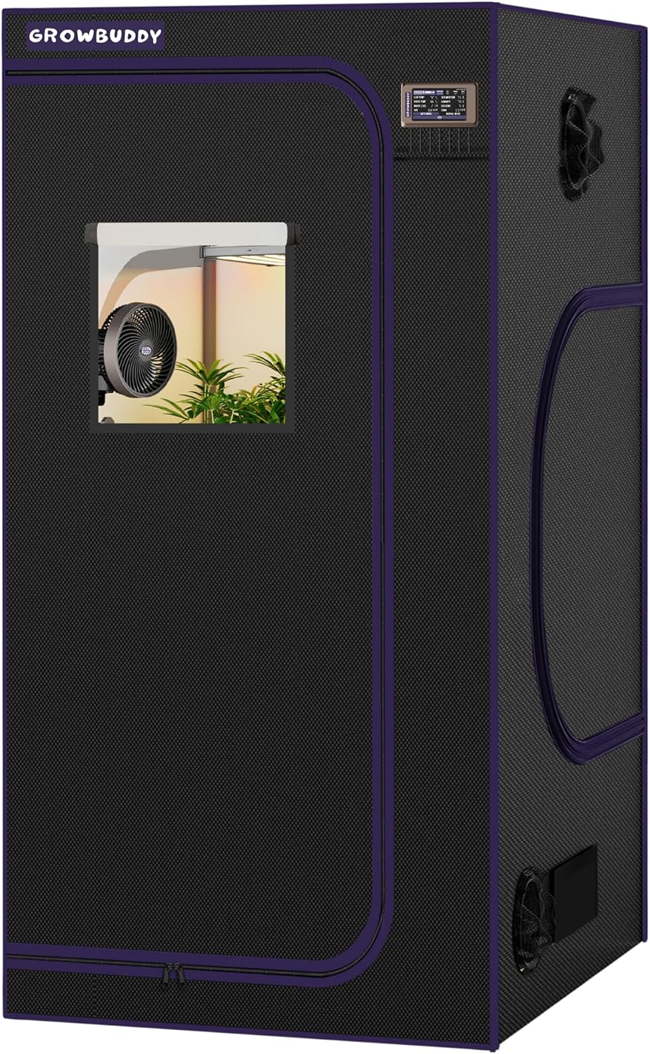 Grow Tent, White 36"X36"X72"High Reflective Mylar Canvas with Observation Window and Floor Tray for Hydroponic Indoor Plant Growing (White, 36"X36"X72")