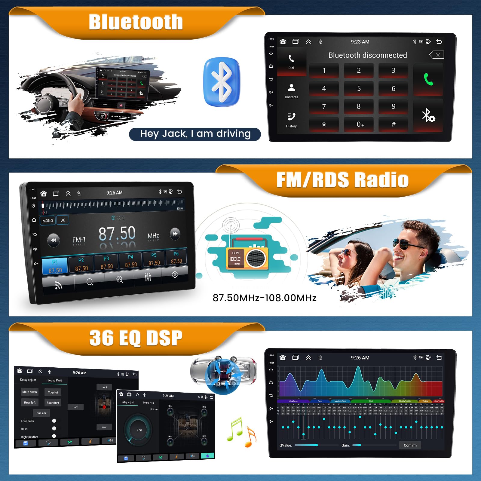 Android 15, 6G+128G 8-Kern GOHHDL Autoradio 2Din für VW Passat B6 B7 Magotan CC 2010-2015 Carplay Android Auto, 10.1 Zoll Touch Radio mit Mirror Link GPS WiFi Bluetooth FM/RDS EQ Rückfahrkamera&MIC