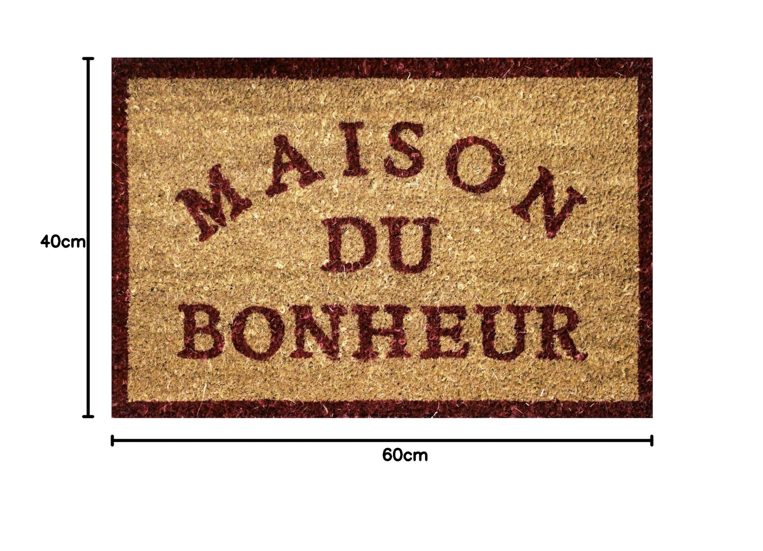 Douceur D‘Intérieur Fußmatte „Coco Bienvenue“ – 40 X 60 Cm, Vinyl, Farbenfroh & Robust