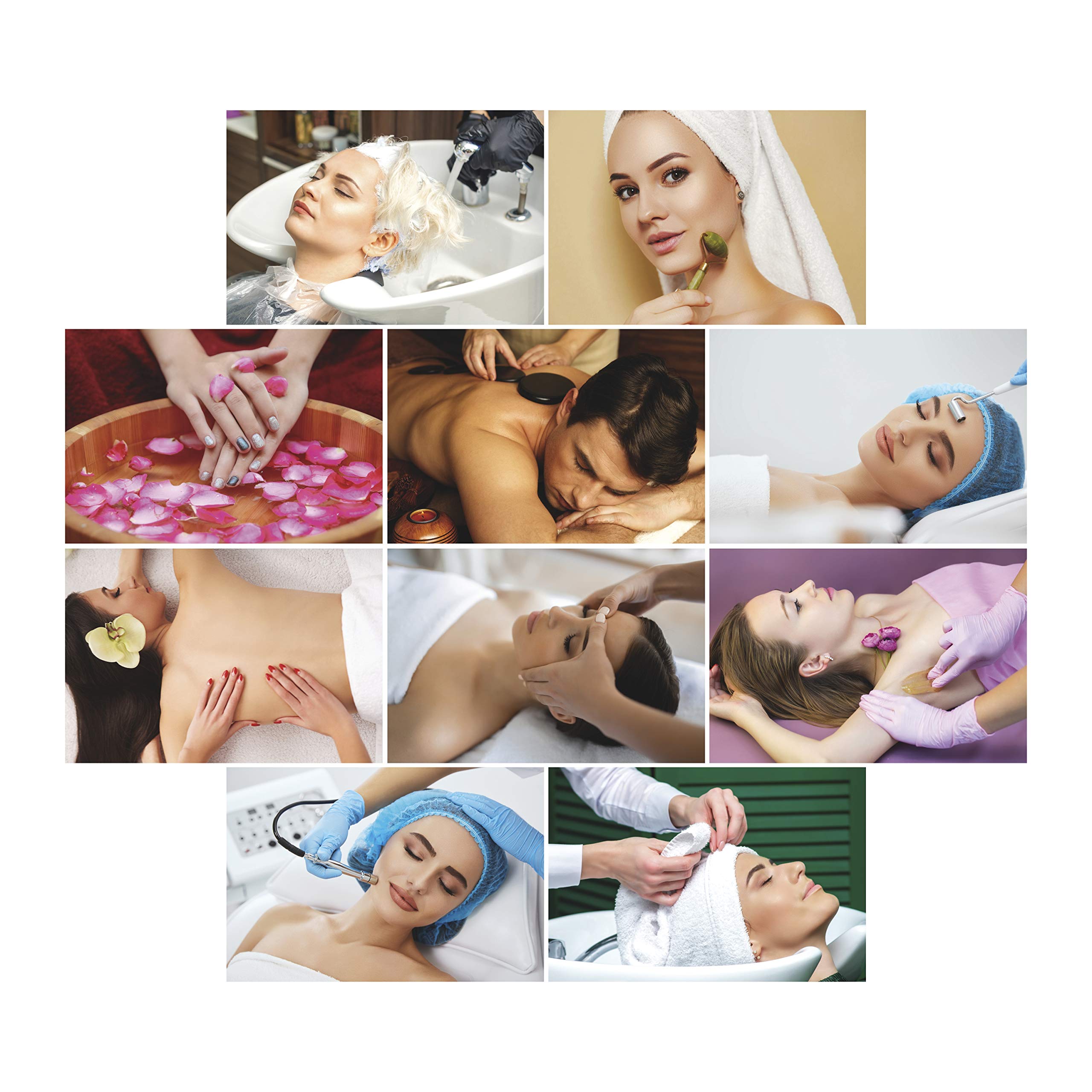 Anne Print Solutions® Spa Posters Salon Posters 13 X 19 Inch* Beauty Parlour Posters Spa Wall Decor Spa Decor Posters Set Of 10 Posters Without Frame Multicolour