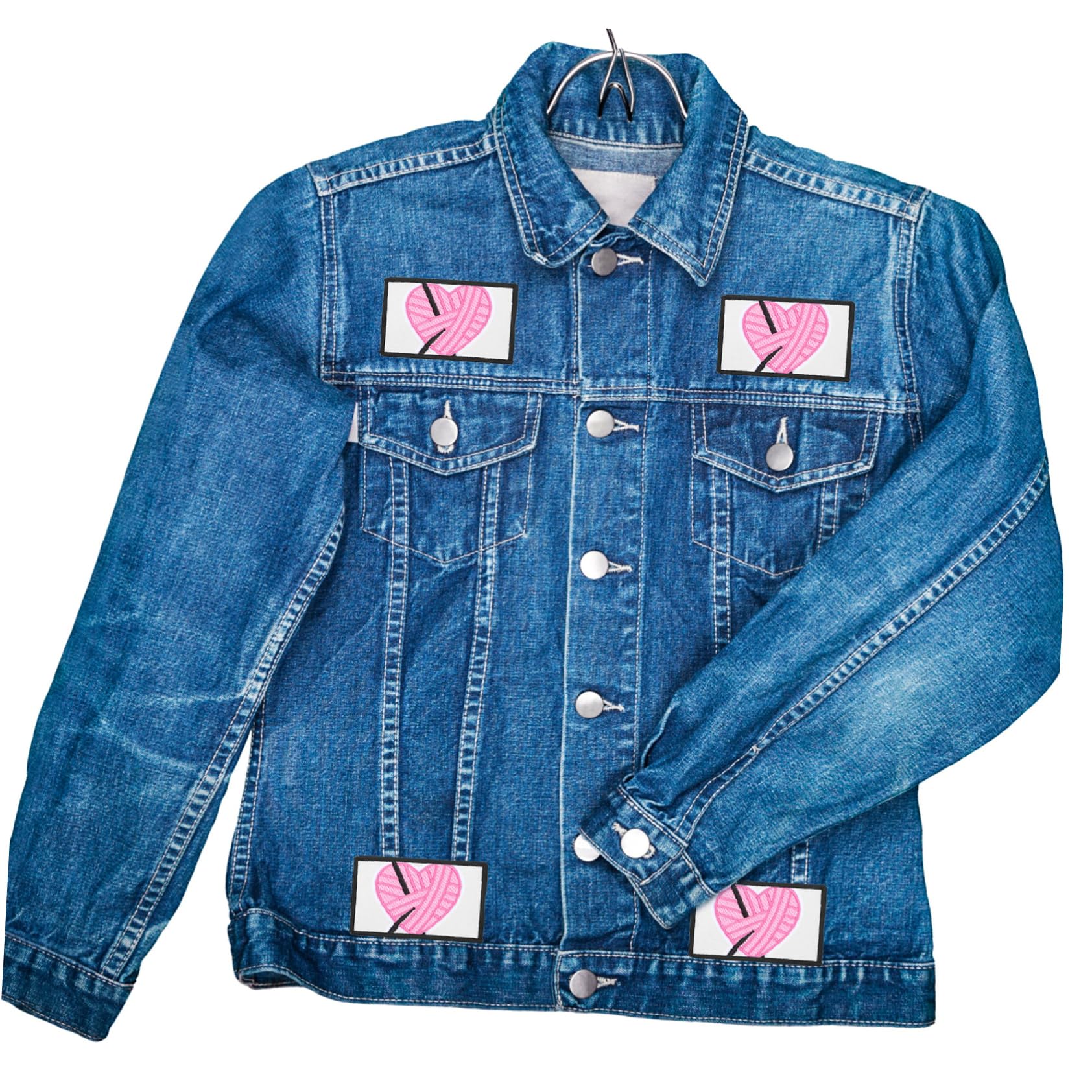DOITOOL 80 Stck. Teiliges Bügelbild Weiße Blanko DIY Patches mit Stark Haftendem Hotmelt Rücken zum Aufbügeln Kleidung Jeans Taschen Vielseitig für Reparatur und Gestaltung