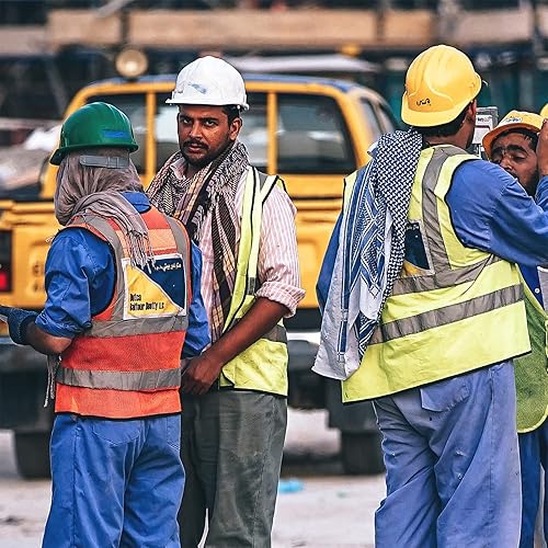Miniatura 9 de 24 bandas para el sudor para casco, de algodón, con forro para casco, lavable, reutilizable, banda de seguridad, accesorios duros (azul oscuro)