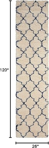 Miniatura 8 de Nourison Amore - Alfombra marroquí color carbón de 6 pies 7 pulgadas x 9 pies 6 pulgadas