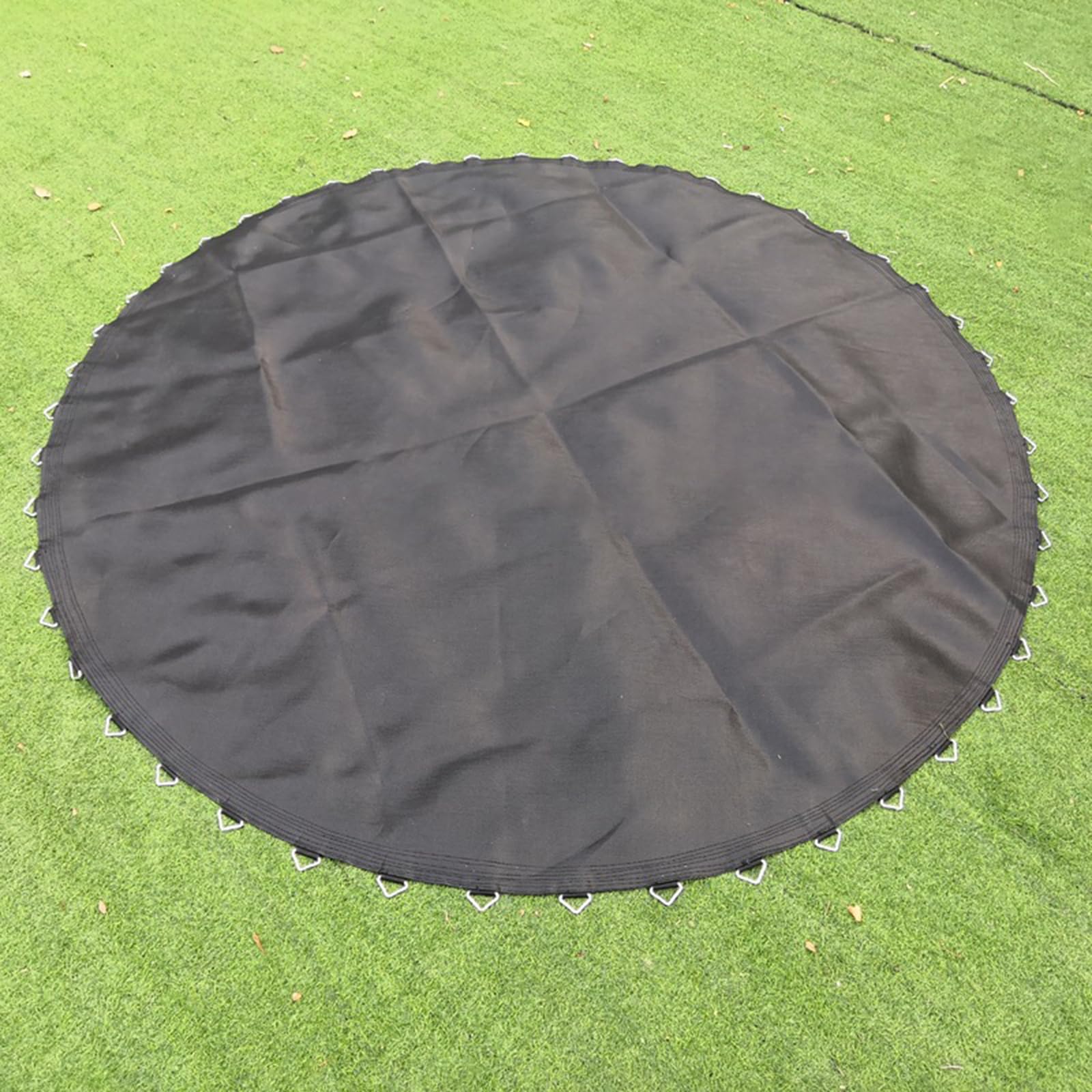 Wysoce elastyczna okrągła mata do trampoliny wymienna mata do skakania z pierścieniami w kształcie litery V akcesoria do trampoliny idealna dla dzieci i zabawy na świeżym powietrzu