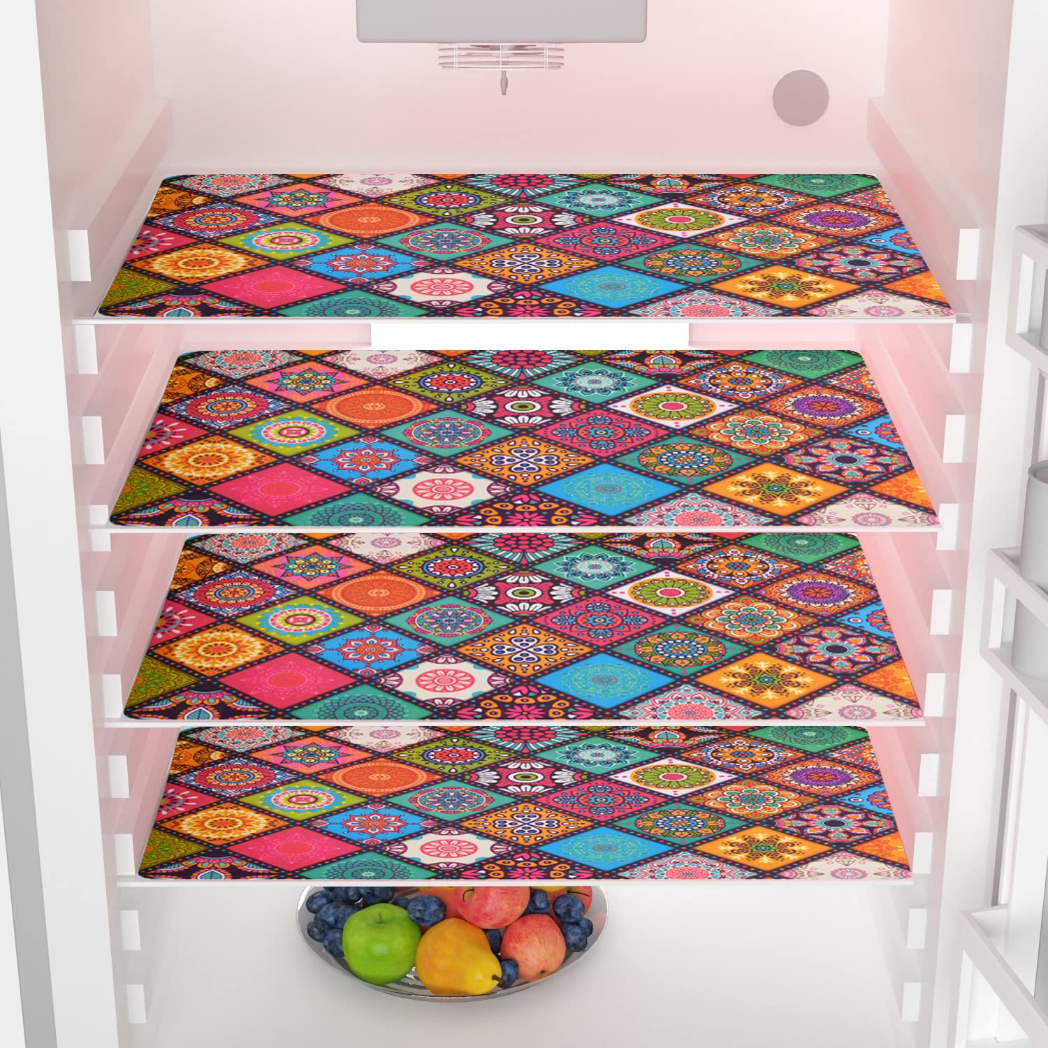 Refrigerator Drawer Mats - Set of 6 -9 Refrigerator Drawer Mats - Set of 6 -9