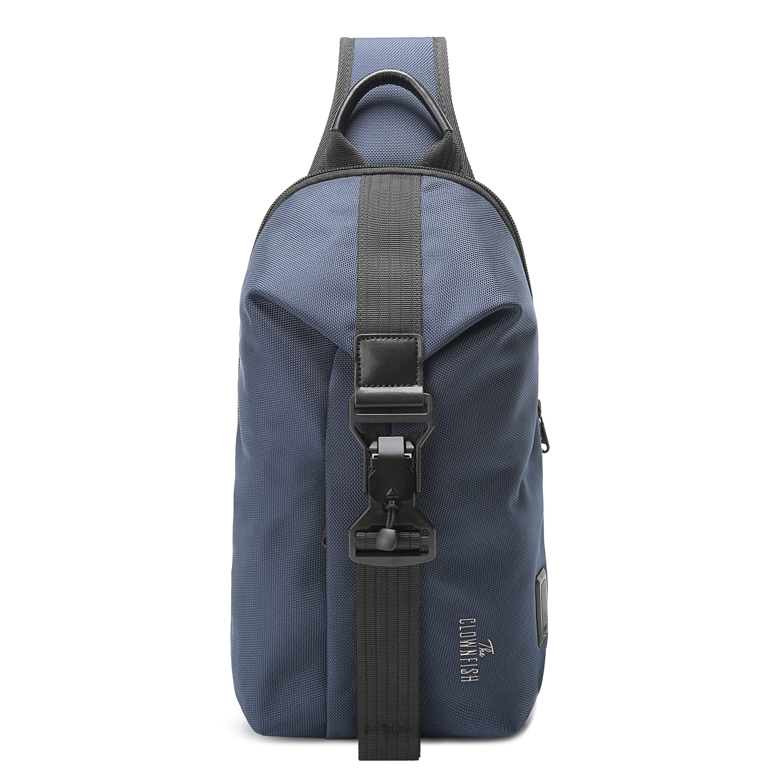 the clownfish Unisex-Adult Anti Theft Water Resistant Utility Crossbody Sling Bag With Usb Charging (Blue)-picture-31