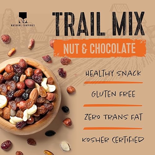 Miniatura 3 de Natural Cravings Trail Mix - Bolsa de tamaño familiar a granel de 24 onzas, mezcla de nueces y chocolate con frutas secas y mezcla de nueces con