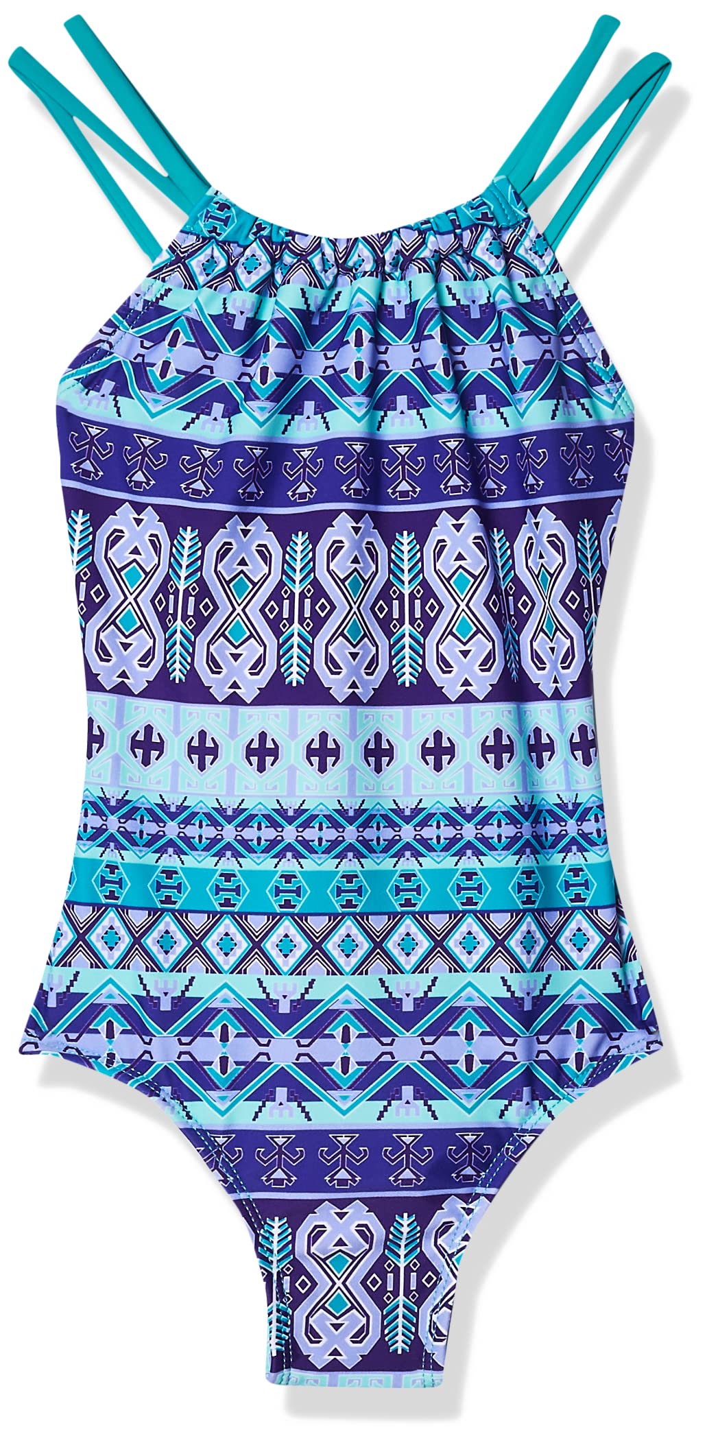 Kanu Surf Girls Jasmine Beach Sport Halter One Piece Swimsuit