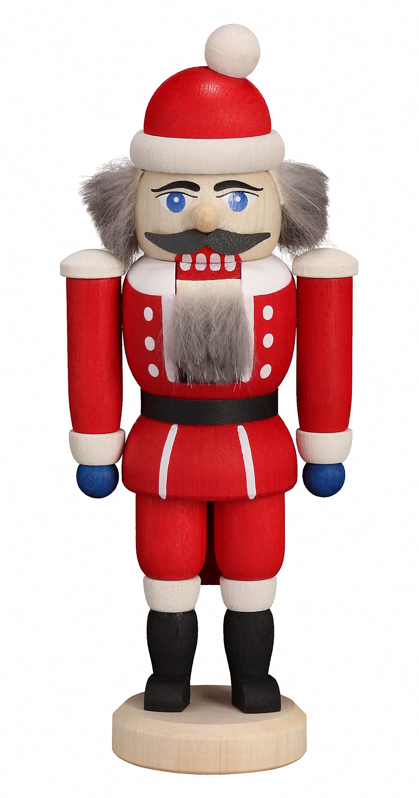 Casse-Noisette Rouge Seiffener Volkskunst 14 cm contre les imitations