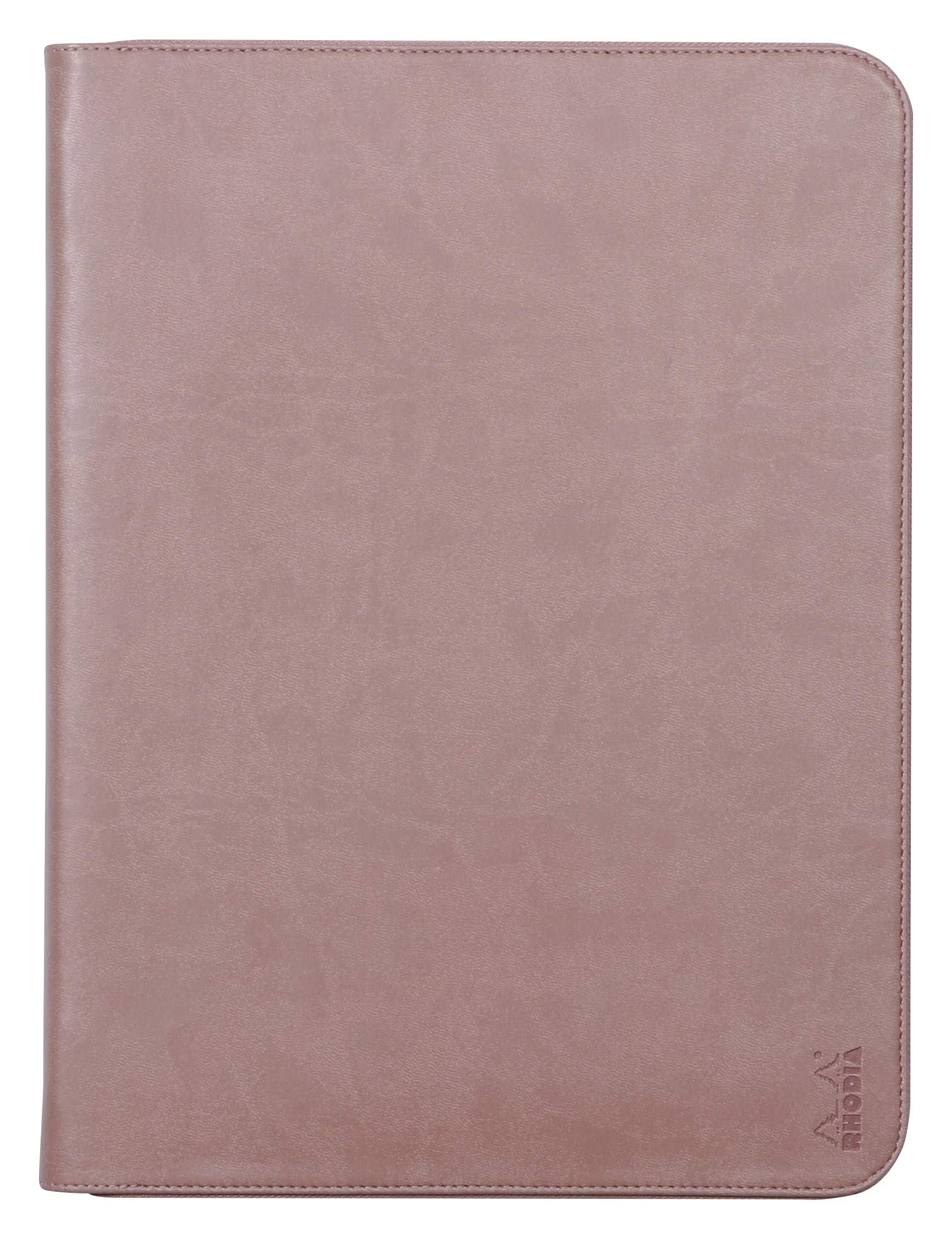 RHODIA 168124C - Briefcase Rhodiarama Rosewood - for Notepads and Notebooks A4 or A4+ | Dimensions Closed 25.5x34 cm - Pocket for Tablet - Premium Faux Leather