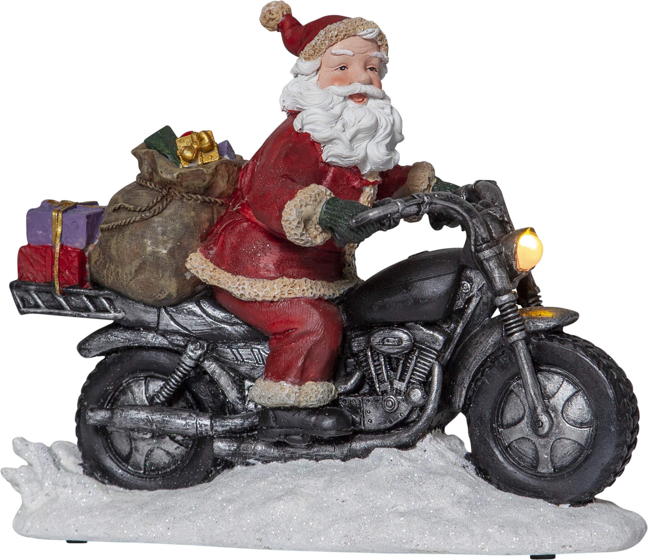 Scène de Noël LED Best Season Merryville multicolore en plastique 26x21 cm