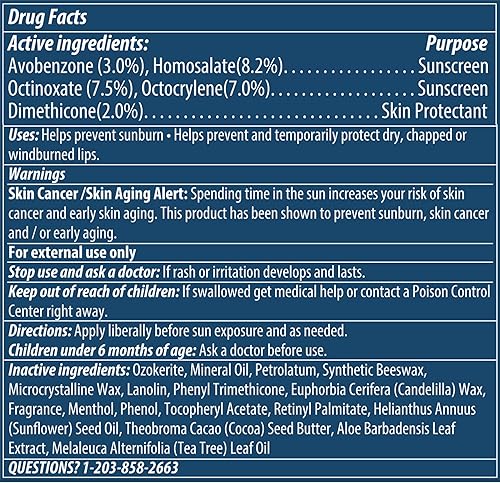 Miniatura 8 de Dermatone Bálsamo labial SPF 30  Hidratante  Formulado para calmar y reponer los labios agrietados y agrietados (bálsamo labial Mango, 0.15 onzas,
