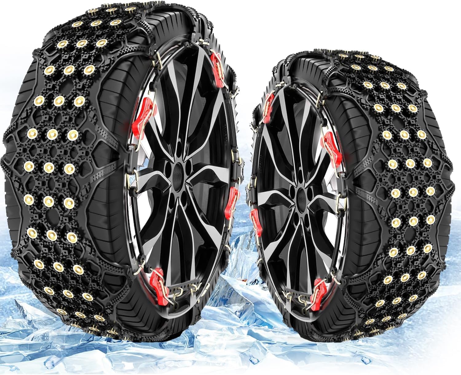 Catene Da Neve Per Auto - Compatibili Con 275/40R17, 245/50R17, 235/55R17 E Altre Misure