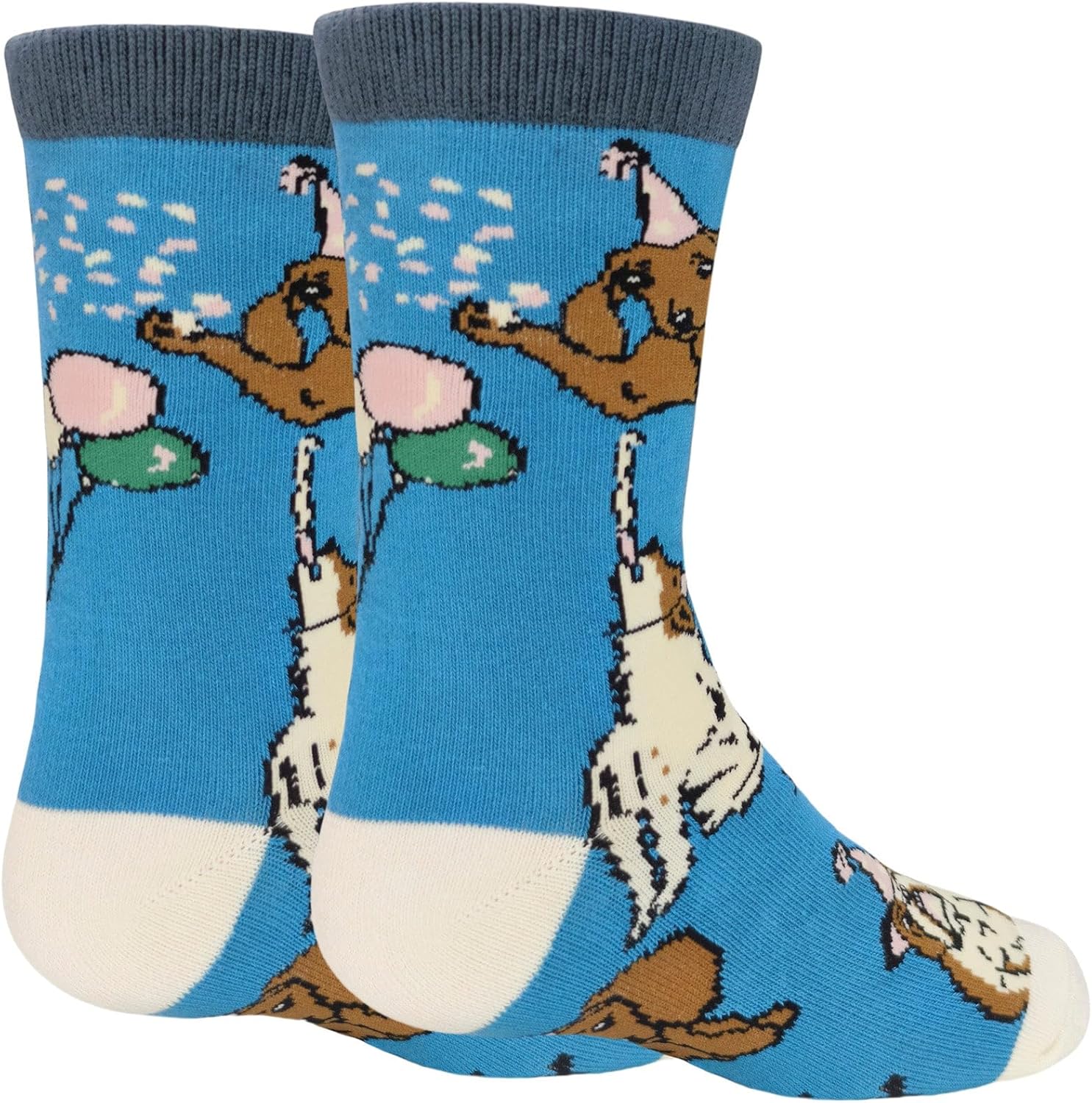 ooohyeah Kid's Novelty Cute Animals Crew Socks, Funny Crazy Silly Cool Casual Dress Socks for Boy and Girl, Size 1-5 - Image 2
