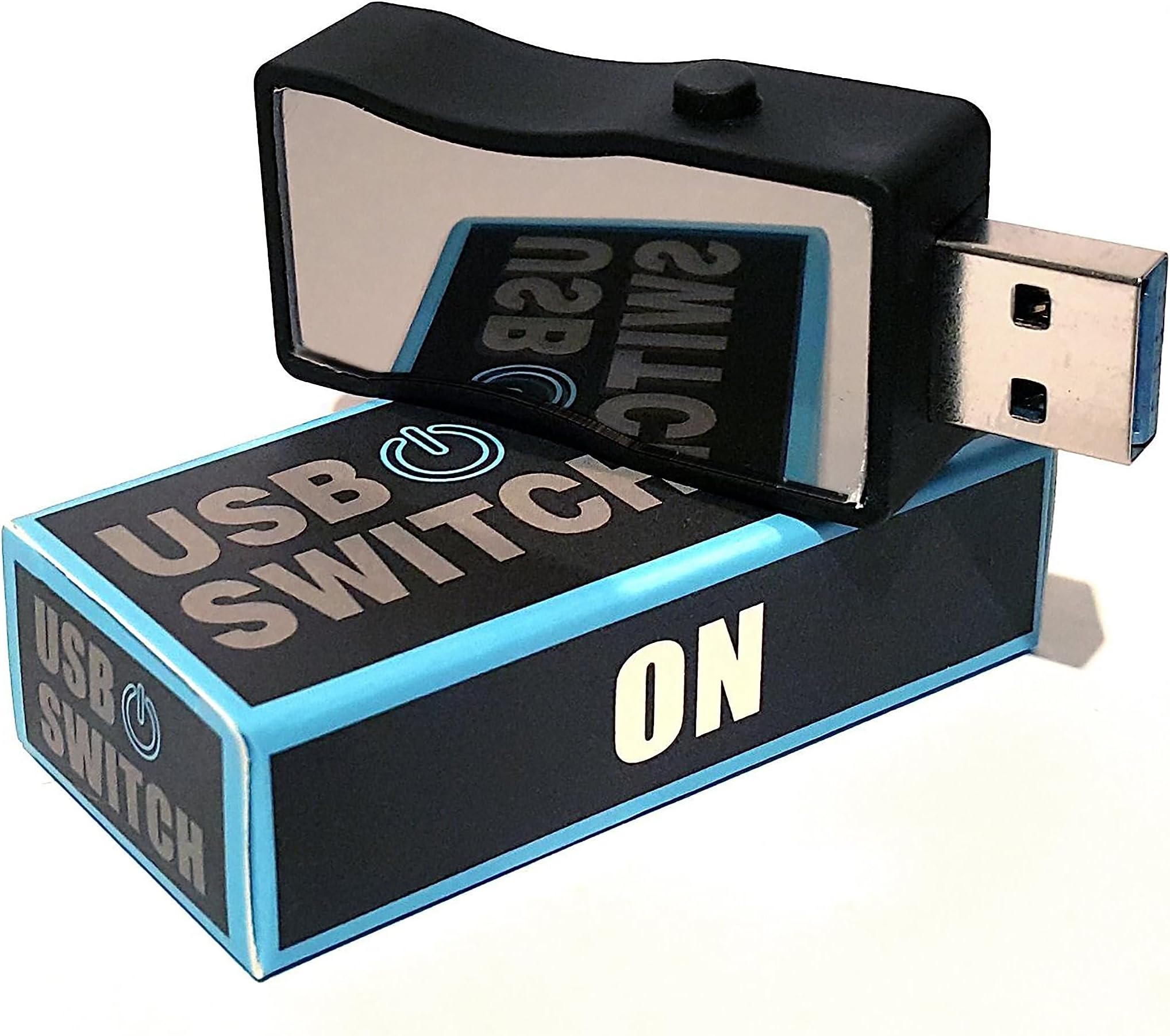 USB ON/Off Switch for USB 3.0 & 2.0 - for Storage Devices, External Hard Drives, headsets, Speakers, Lamps, Fans and Many More Accessories // HmbG - 1401