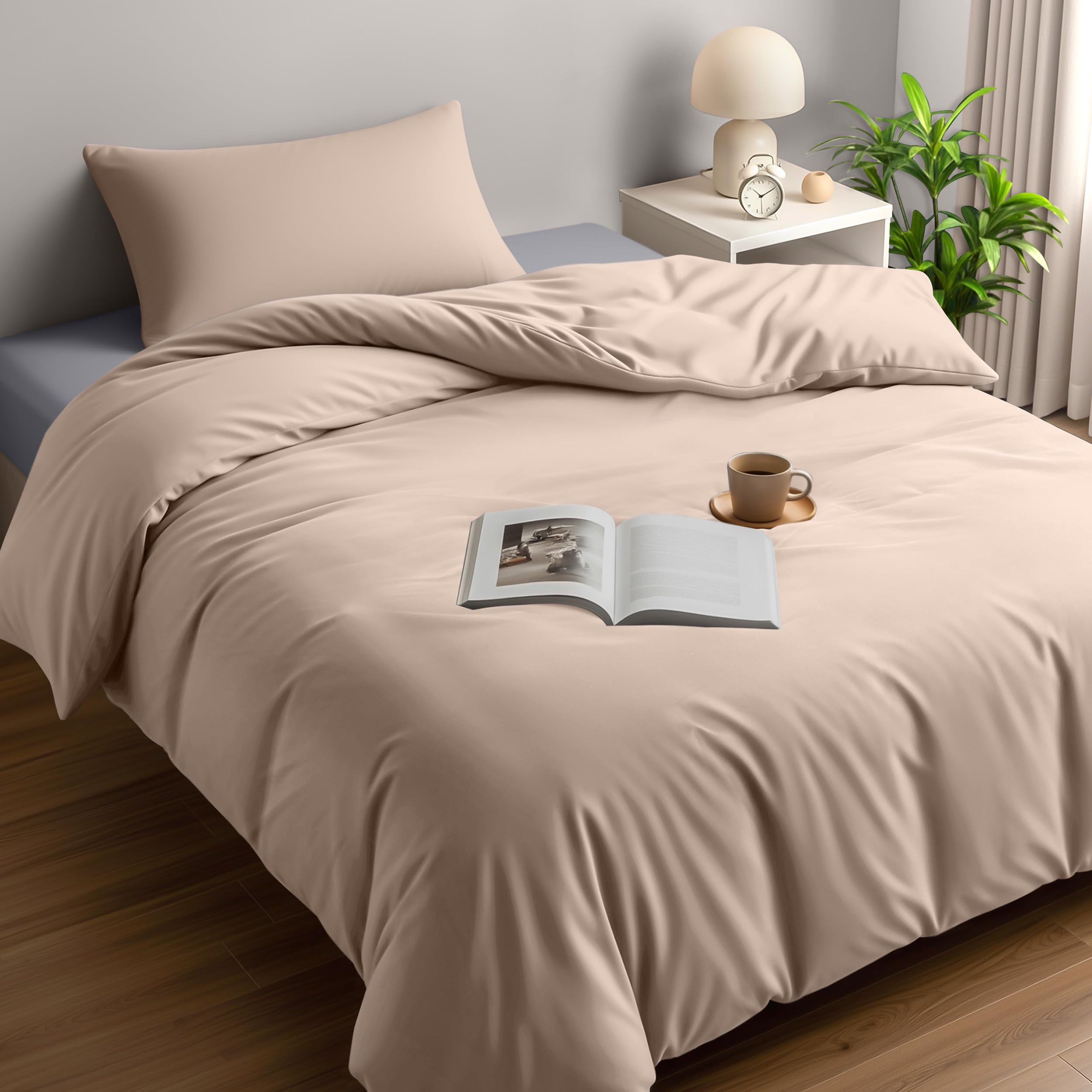 Utopia Bedding Duvet Cover Double - Soft Microfibre Polyester - Bedding Quilt Cover Set, with Pillow cases (Grey) — view 99