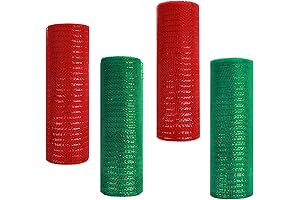 Create Festivity with 120FT Christmas Mesh for Wreaths