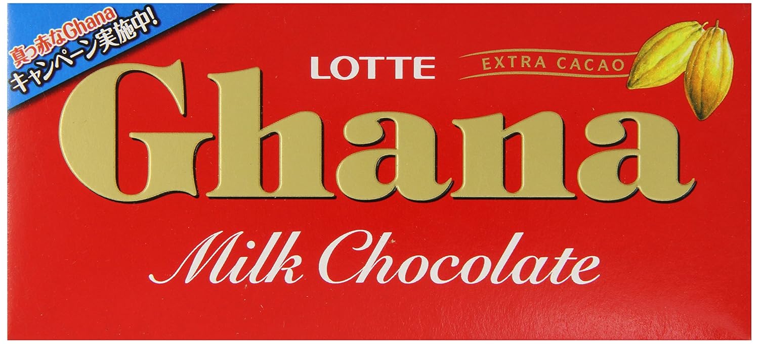 Lotte Ghana Milk Chocolate Bar, 1.94 Ounce by Lotte Amazon.de