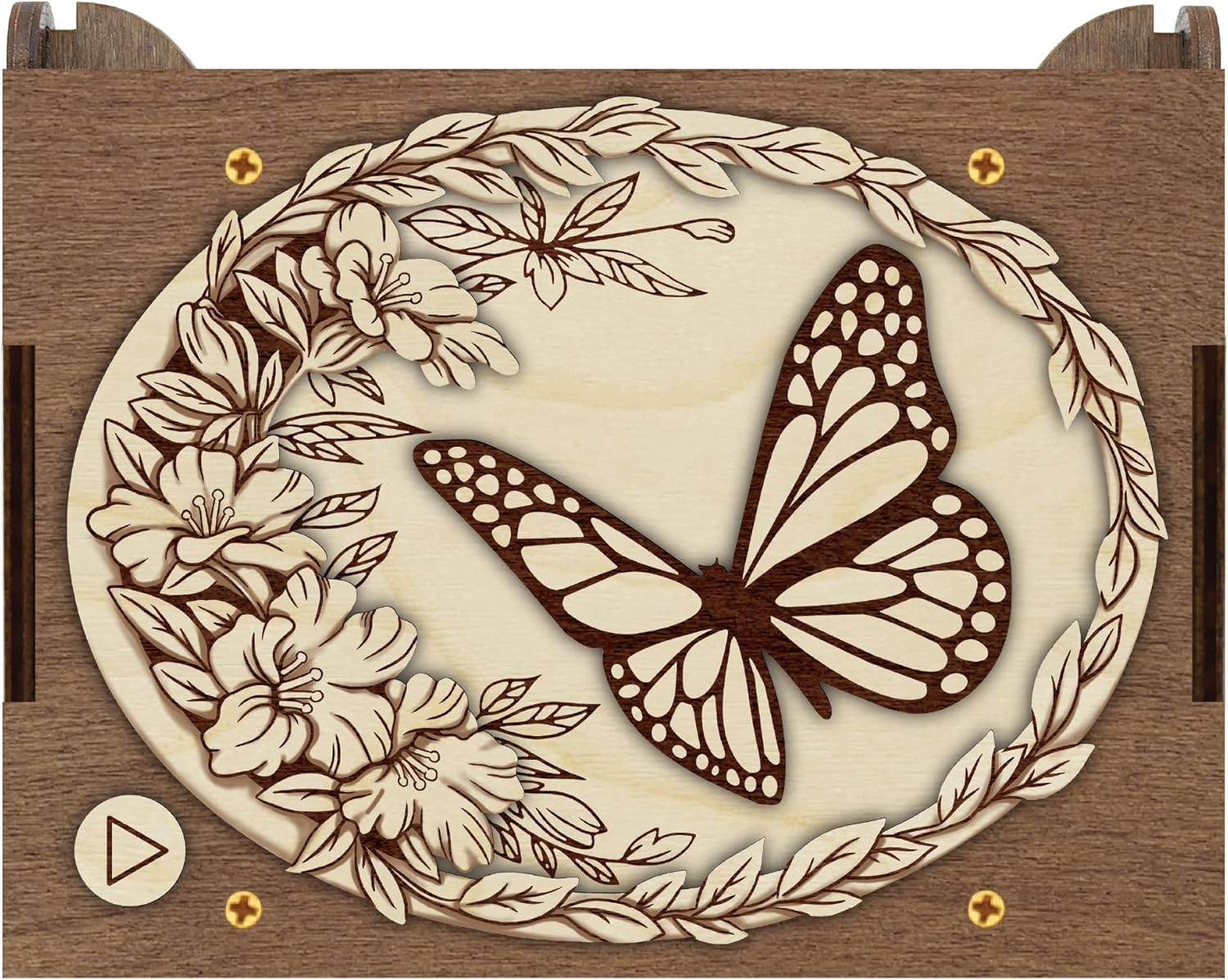 Butterfly Custom Song MP3 Music Box, Personalize with Photo Print & Text, Plays Any Song