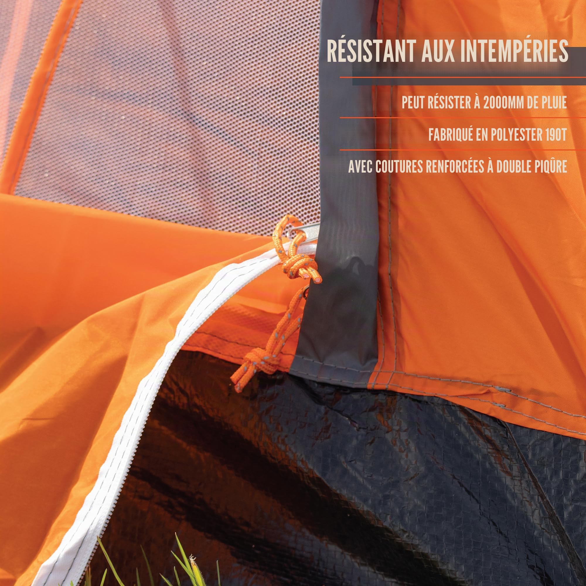 Milestone Camping Tente dôme 1 Personne résistante à l'eau