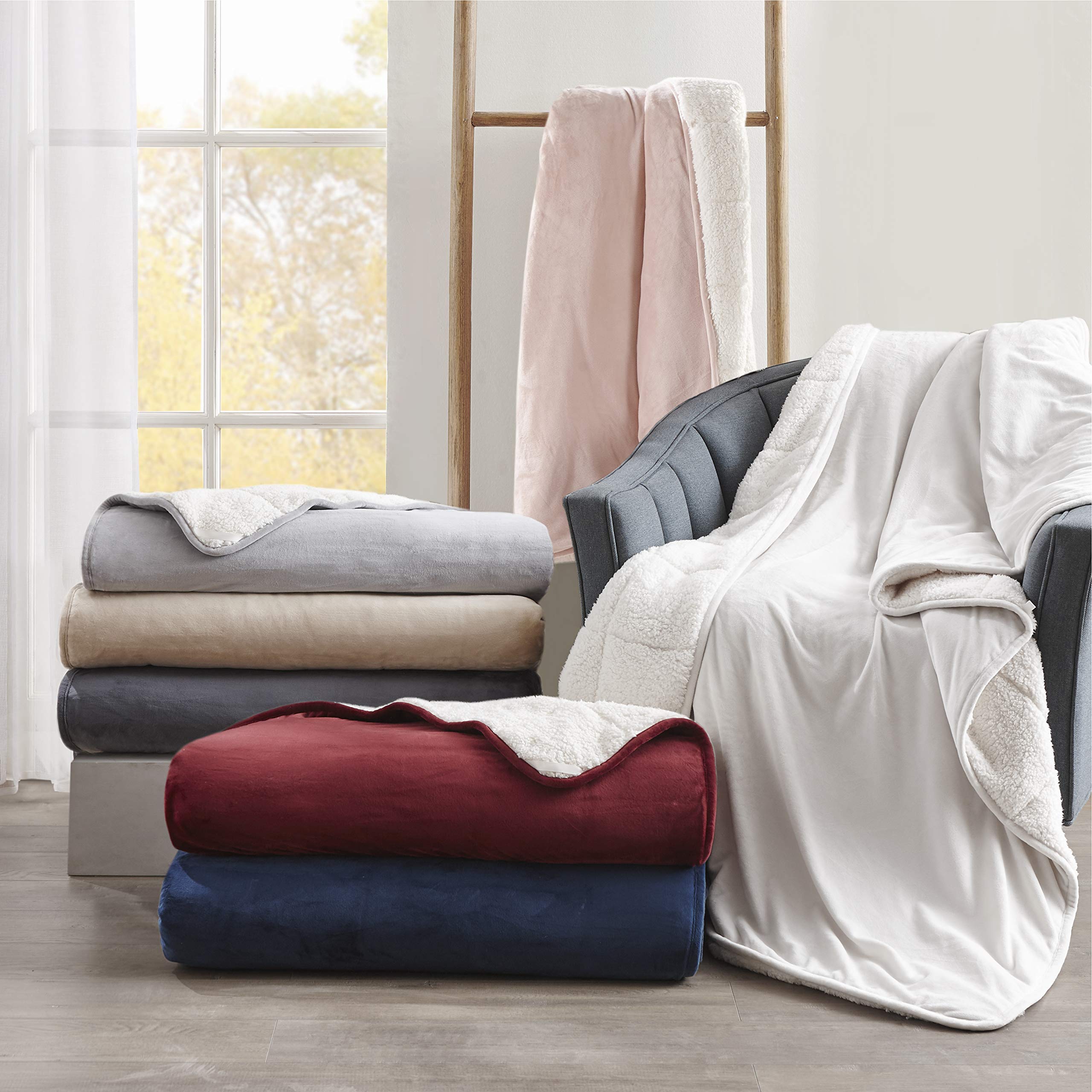 Buy Degrees of Comfort Sherpa Fuzzy Weighted Blanket 15 Lbs , Premium