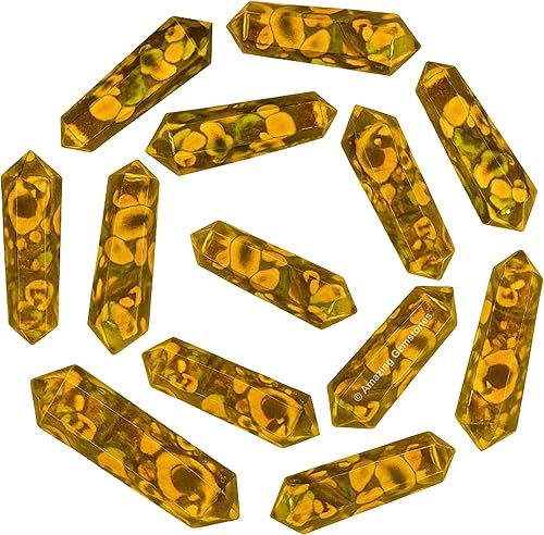 Vista 128 de Amazing Gemstone Puntos de cristal de amatista, cristales curativos y piedras a granel, paquete de 3 puntas curativas de doble terminación