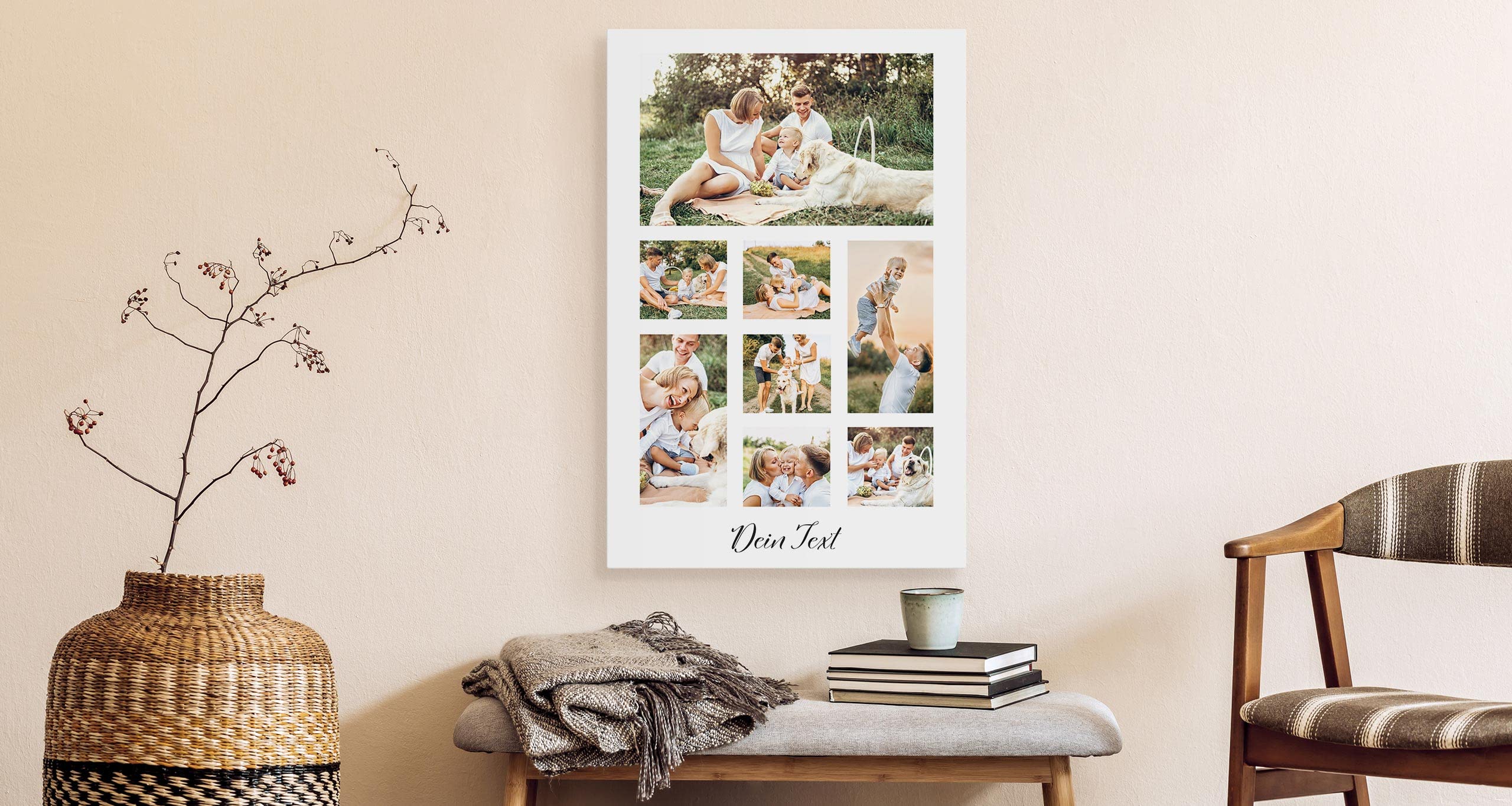 Muralo Personalisierte Leinwand mit eigenem Bild, Wandbild - 120x80 cm | Foto-Leinwandbild, hochauflösender Druck, lebendige Farben - ideal für Wohnzimmer und Schlafzimmer, Ein Geschenk fürs Leben