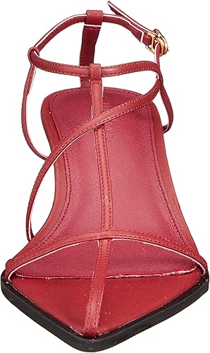 【新品未使用】お値下げ中！ミラオーウェン  パンプス ボルドー Amazon | [ミラオーウェン] ポインテッドTストラップパンプス