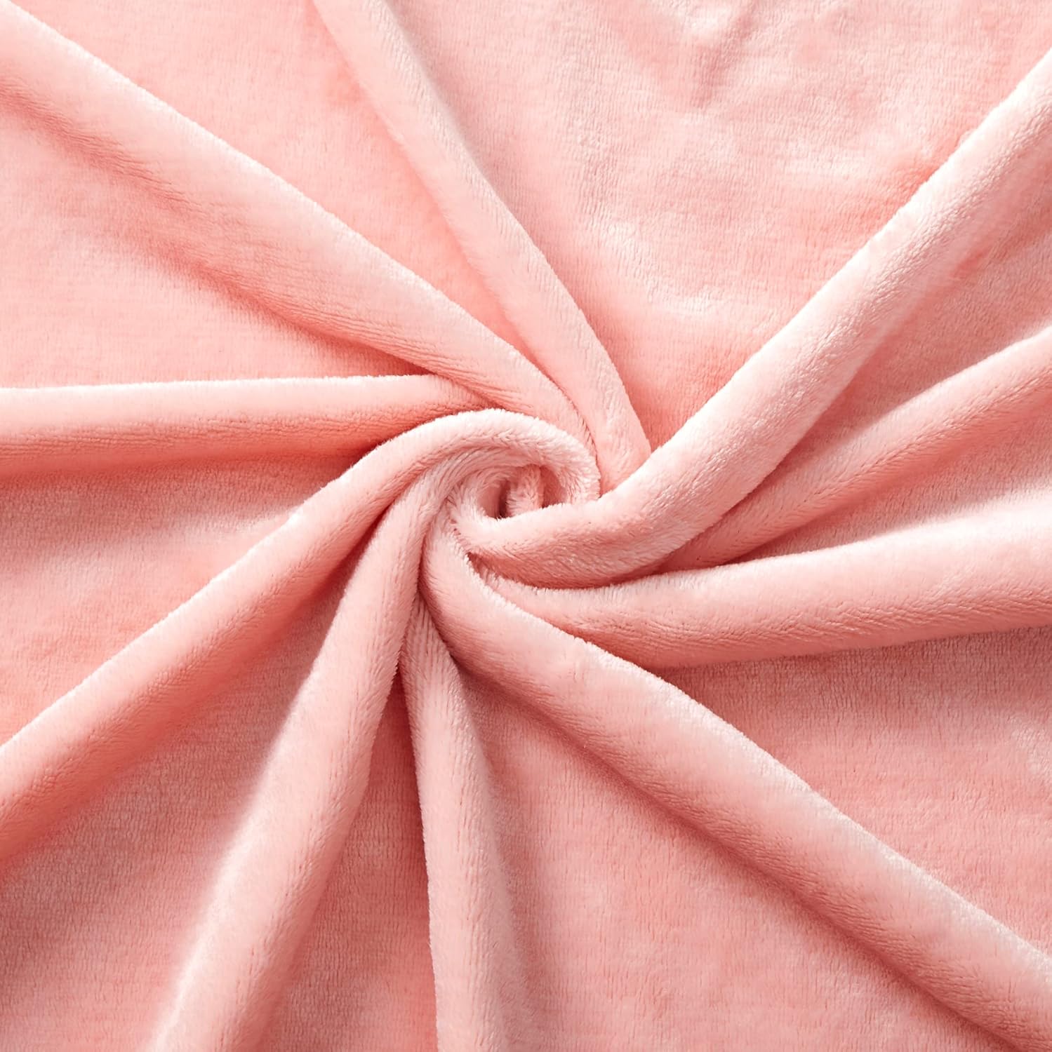 Homiest Fleece Throw Blanket with Fringe, Soft & Cozy Flannel Light Pink Blanket, Lightweight Decorative Blanket for Sofa Bed Chair All Season (Blush Pink, 50 x 60 Inch) - Image 6