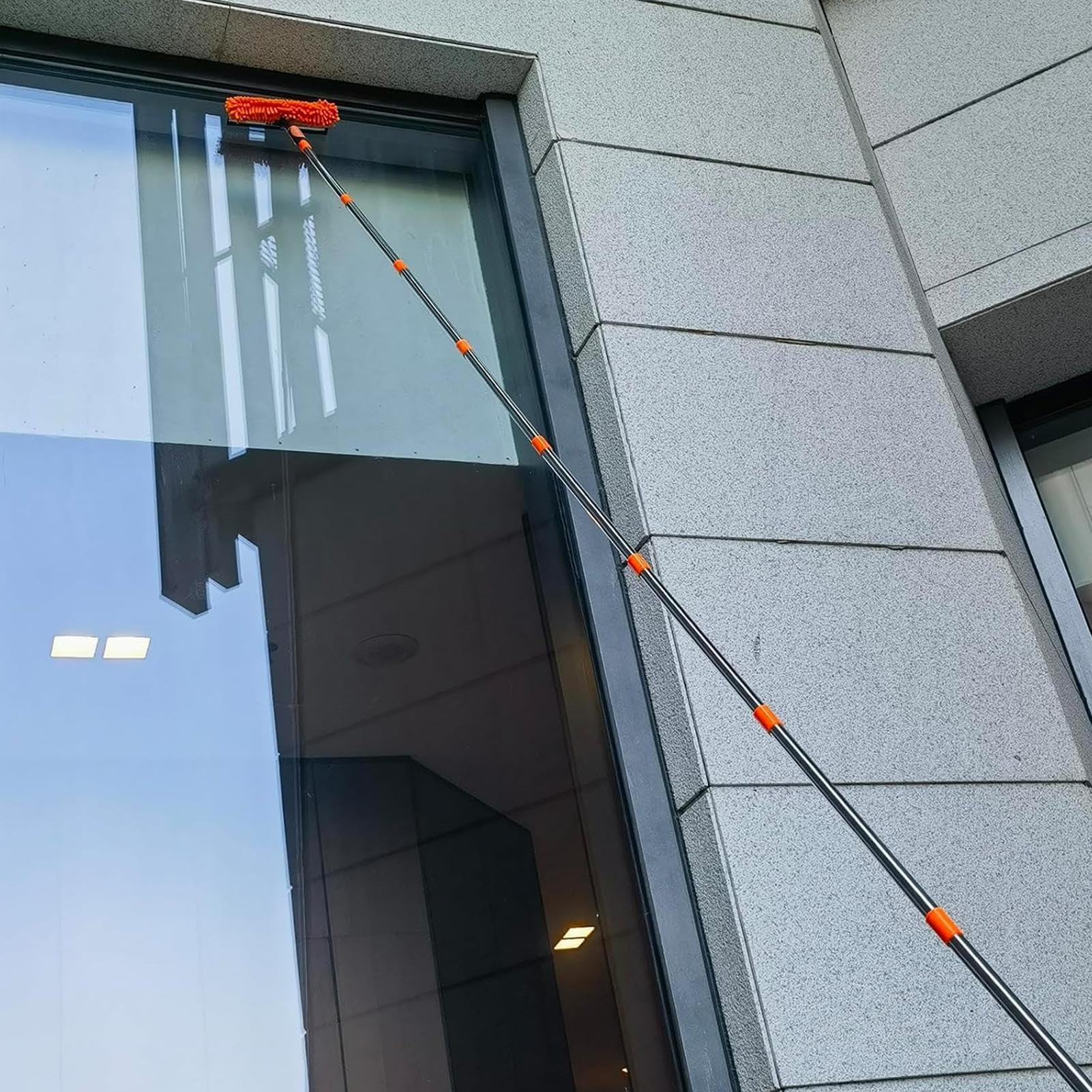 Spolverino Estensibile Pulitore Multifunzione Ergonomico Per Ventilatori A | Pulitore Ragnatele Alte In Microfibra Set Pulizia Polvere Pareti, Mensole, Paralumi, Spolverino Estensibile