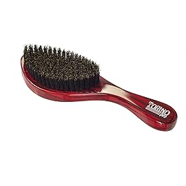 TORINO PRO WAVE BRUSHES BY BRUSH KING Wave Brush 11- Medium Soft Curve Wave Hair Brush for Men, 100% Boar Bristles, Great for Fresh Cuts and Thinning Hair, For 360 Waves