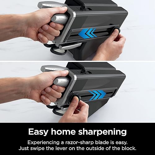 Vista 60 de Ninja - K32012 Foodi NeverDull Sistema de cuchillos de alta calidad, juego de bloques de cuchillos de 12 piezas con afilador incorporado, cuchillos