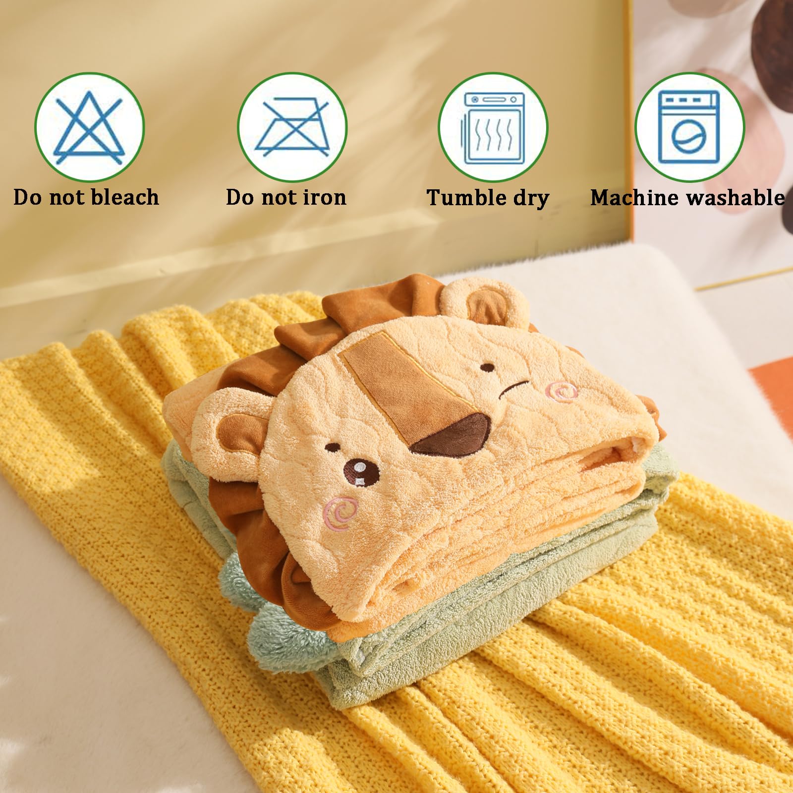 Toallas con capucha para niños y niñas de 0 a 6 años, paquete de 2 toallas de baño con capucha para niños de 27.5 x 55 pulgadas, ultra absorbentes, suaves, gruesas, toalla de baño para bebé,