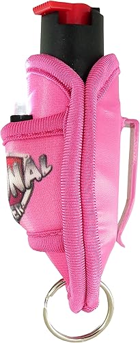 Miniatura 6 de PERSONAL SAVER Llavero compacto con luz LED con spray de máxima fuerza policial, rango de 12 pies con tapa de seguridad.