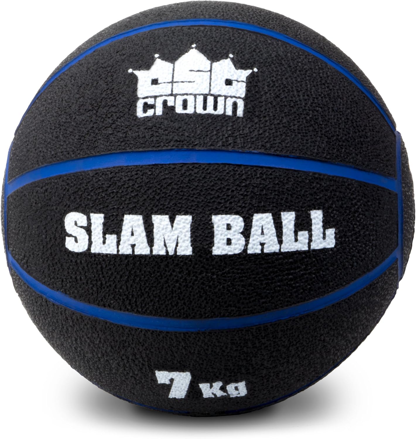 Crown Sporting Goods Slam Ball, Weighted Textured Rubber Ball – Strength & Conditioning Training Exercise Equipment for Gym, Home, & Fitness Workouts 7kg (15.4lbs) : Sports & Outdoors