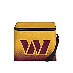 FOCO Washington Commanders NFL Exclusive Big Logo Stripe 6 Pack Cooler