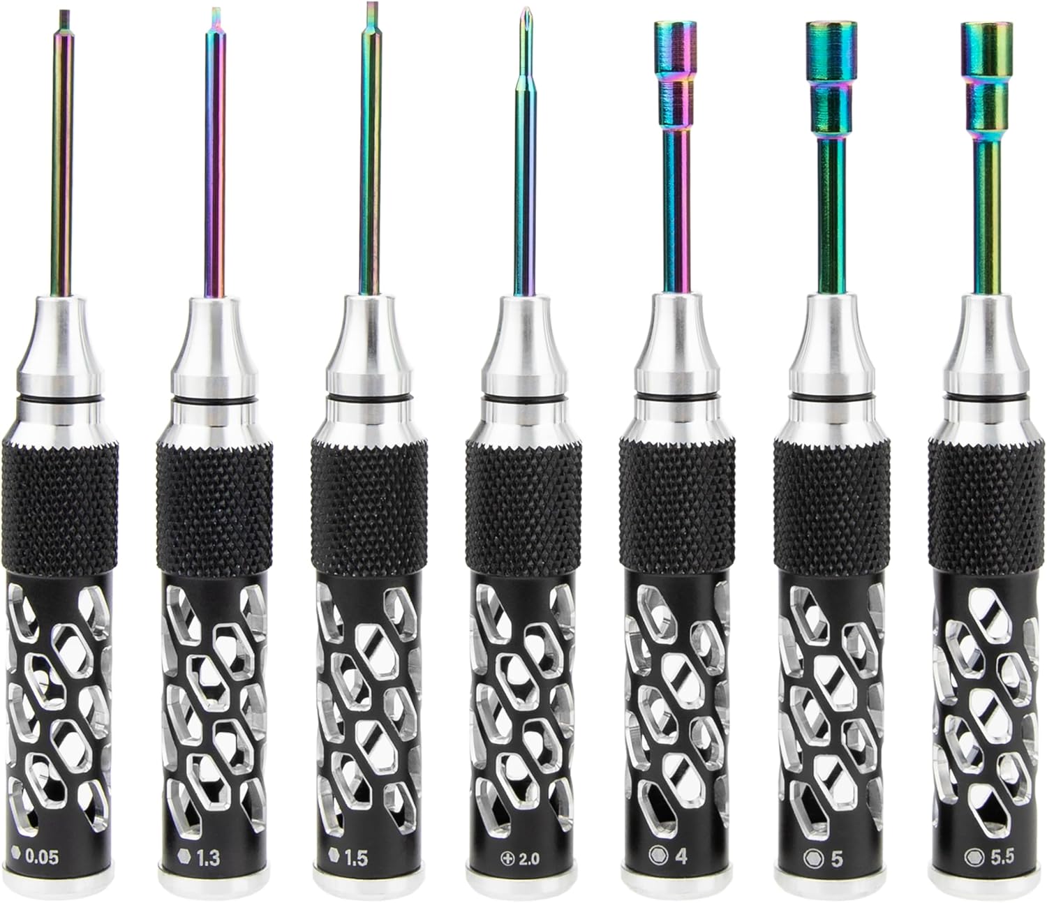 MEUS RACING RC Hex Screwdrivers Nut Drivers Phillips Screwdriver Tool Set for Axial 1/24 SCX24 Traxxas 1/18 TRX4M 1/18 1/24 RC Crawler Car (Type A)