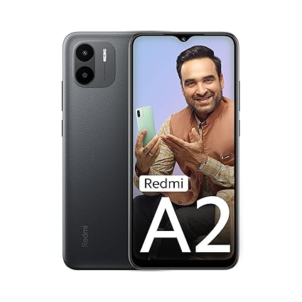 Redmi A2 (Classic Black, 2GB RAM, 32GB Storage) | Powerful Octa Core G36 Processor | Upto 7GB RAM | Large 16.5 cm HD+ Display with Massive 5000mAh Battery | 2 Years Warranty [Limited time Offer]