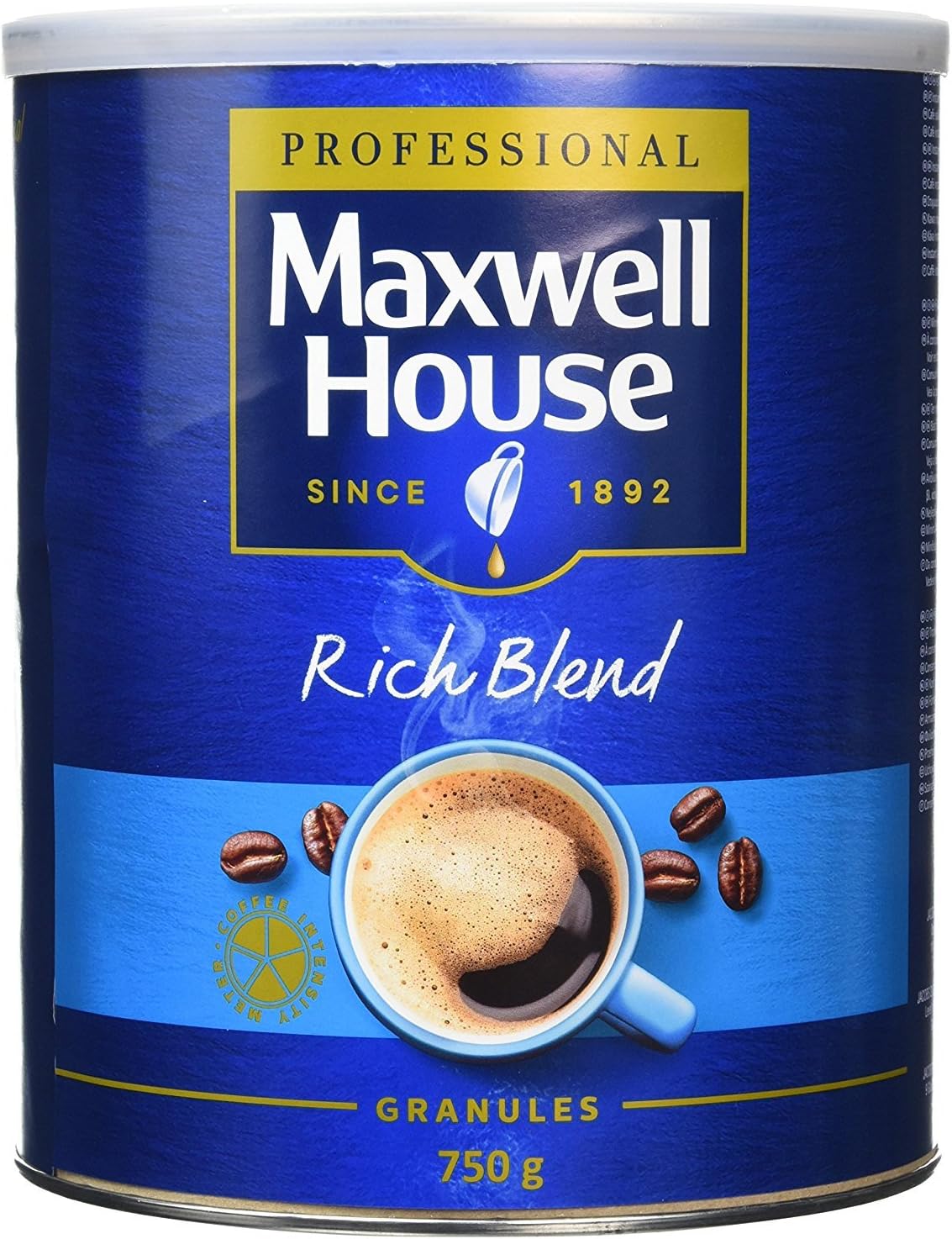Maxwell House Instant Coffee Granules Rich Blend Tin 750g Ref A03126 Amazon.fr Epicerie
