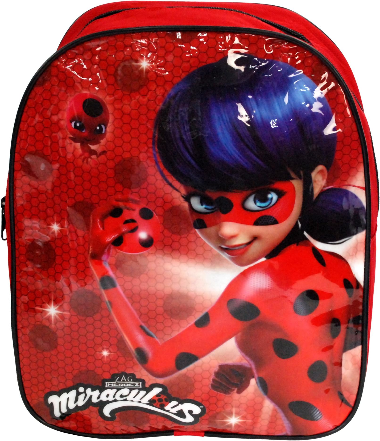 ZAG Heroez® Official Miraculous Ladybug Junior Backpack Rucksack Girls Back to School Bag 30 x 25 x 9cm for Children Aged 3+ Years Official Licensed ZAG Heroez Back to School Range