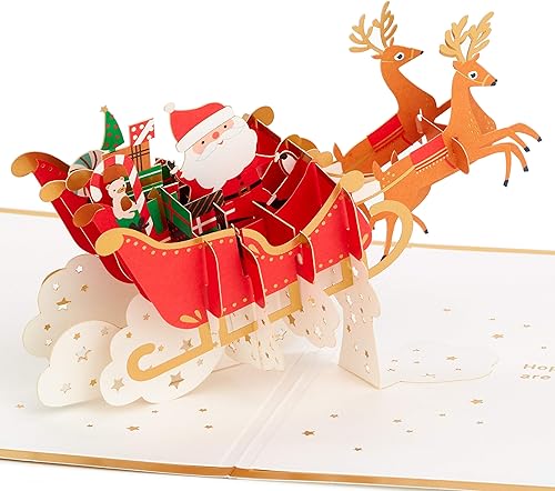 Miniatura 7 de Hallmark Signature Paper Wonder - Tarjeta de Navidad desplegable (corona clásica)