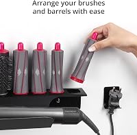 BootyBay Fali Hajszárító Tartó - Dyson Airwrap Kompatibilis, Fúrás Nélküli Rögzítés, Erős Öntapadós Koronggal, Nedvességálló, 39x17,5x7 cm 6