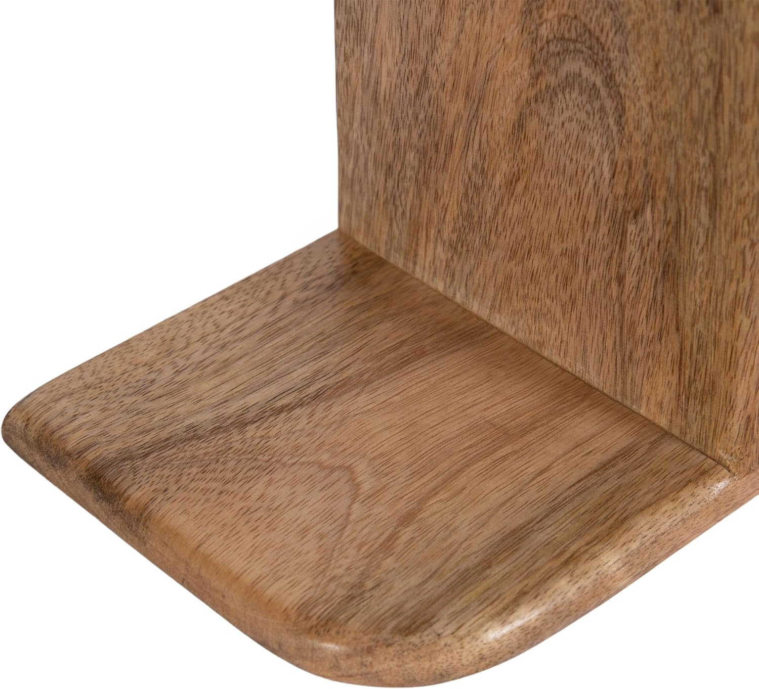 Kate and Laurel Madero Transitional Solid Wood Wall Shelf; 30 x 6 x 17; Natural Wood; Modern Small Ladder Shelf for Use as Living Room Display Shelf or Over Toilet Storage Shelf