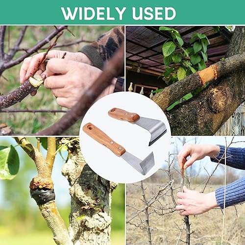 Miniatura 6 de 2 herramientas de descorteza de espada con guantes, resistente al óxido, herramienta de eliminación de cortezas para jardineros, arboristas,