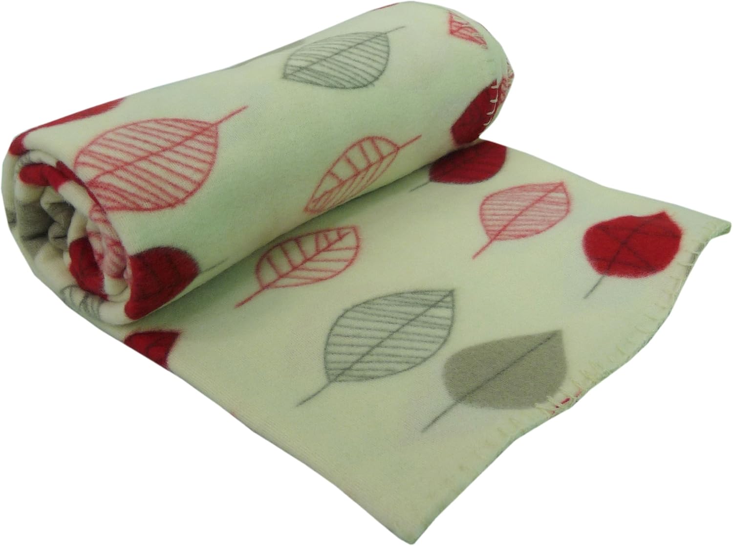 Red Leaf Design 120x150cm Fleece Soft Sofa Bed Couch Cover Throw