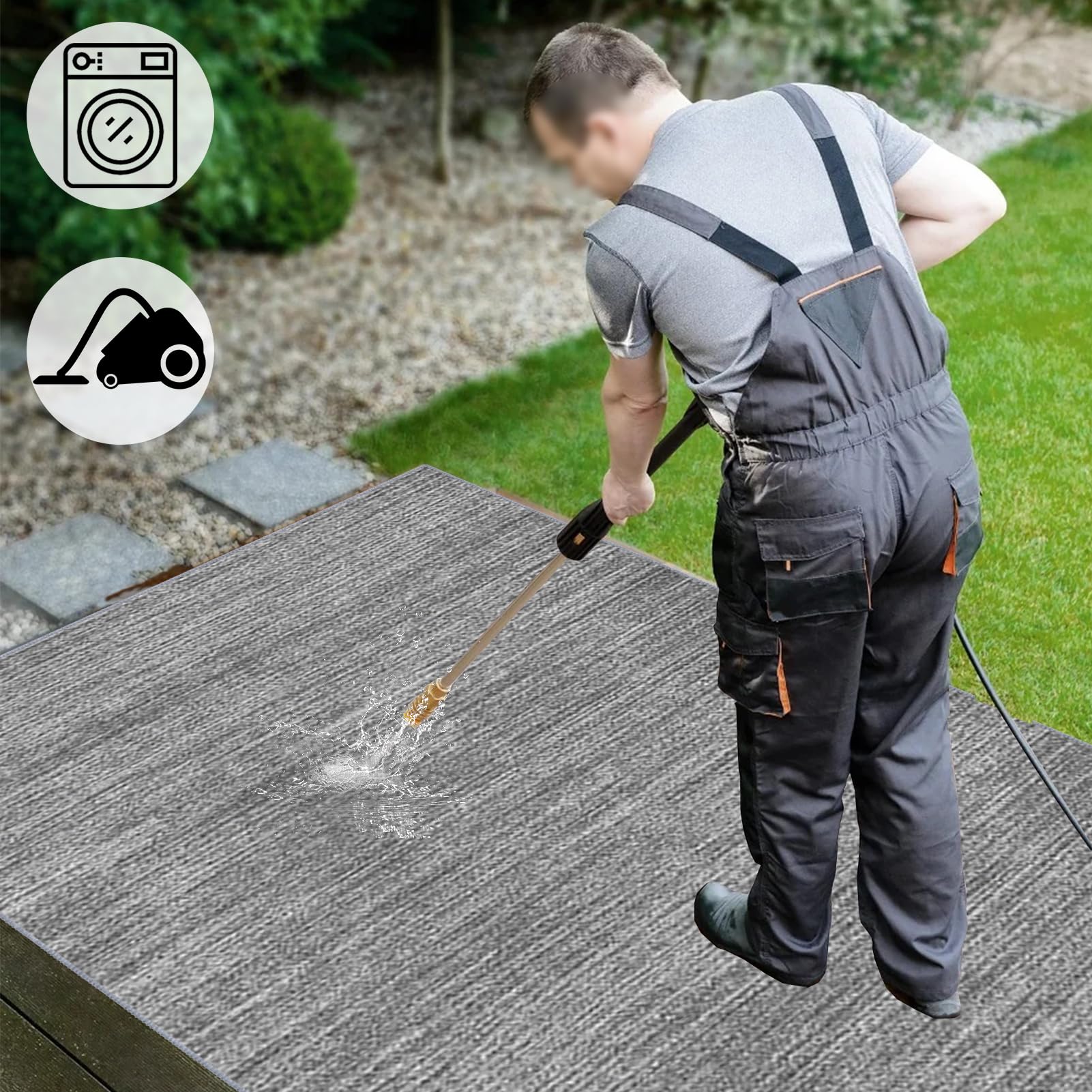 Tappeto Sedia Ufficio, Tappeto Sedia Gaming, Tappeto Salvapavimento Antiscivolo, Tappetino per Sedia da Scrivania, Tappetino Protettivo per Pavimenti Duri, Tappeto per Sedia con Ruote 100 x 140 cm