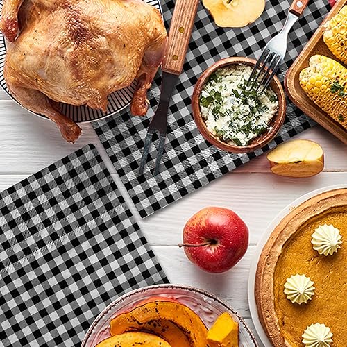 Miniatura 9 de Gatherfun Suministros para fiestas, servilletas de papel desechables amarillas y blancas para fiesta de Pascua (3 capas, 6.5 x 6.5 pulgadas, paquete